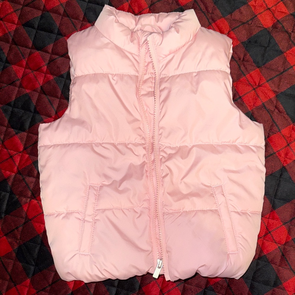 Old Navy Light Pink Kids Puffer Vest